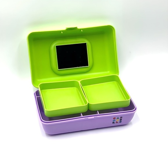 Caboodle Mini Travel Vacation Makeup Organizer with Mirror & 2 Swivel Trays NWOT - Picture 2 of 5